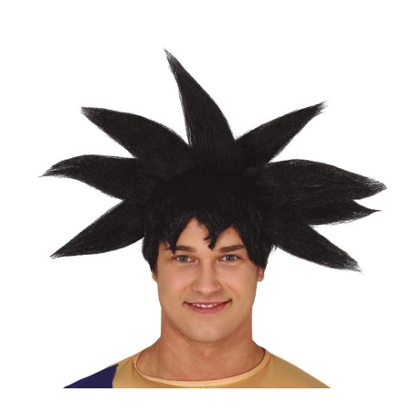 Peluca goku negra deluxe-El Informal Santander