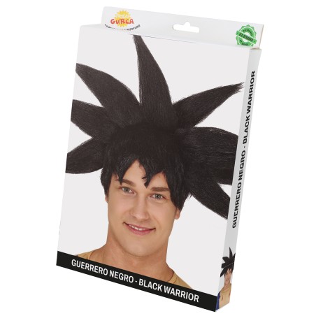 Peluca goku negra deluxe