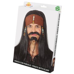 Peluca pirata Jack Sparrow pirata del caribe-El Informal Santander