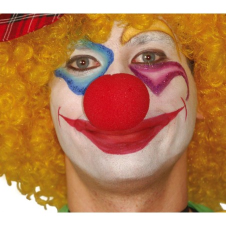 Nariz payaso espuma roja barata