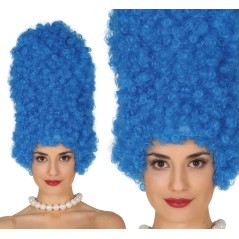 Peluca marge azul rizos 40 cm-El Informal Santander