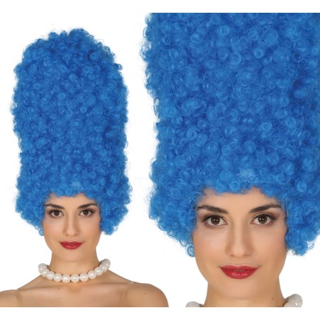 Peluca marge azul rizos 40 cm-El Informal Santander