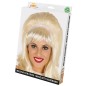 Peluca rubia con cinta pop art