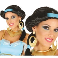 Peluca princesa del desierto Jazmin morena-El Informal Santander