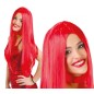 Peluca lisa.roja