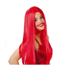 Peluca lisa.roja