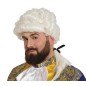Peluca blanca de epoca coleta hombre