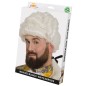 Peluca blanca de epoca coleta hombre