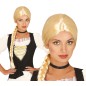 Peluca trenza rubia
