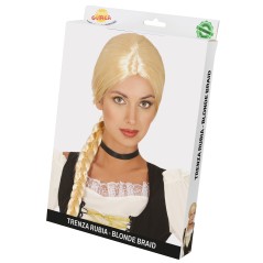 Peluca trenza rubia-El Informal Santander