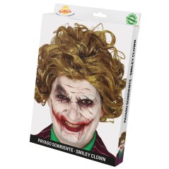 Peluca payaso sonrisa similar al Joker