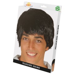 Peluca hombre negra
