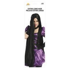 Peluca negra extra larga melenas 100 cm-El Informal Santander