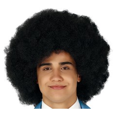Peluca super afro negra para adulto-El Informal Santander