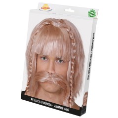Peluca bigote vikingo galo-El Informal Santander