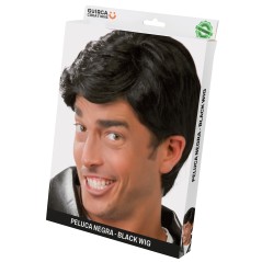 Peluca negra hombre chulo -El Informal Santander