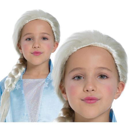 Peluca princesa del hielo infantil similar elsa-El Informal Santander