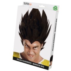 Peluca vegeta guerrero espacial negra