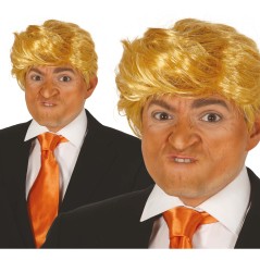 Peluca rubia con flequillo Donald presidente-El Informal Santander