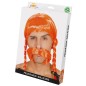 Peluca obelix galo naranja con trenzas