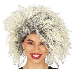 Peluca rizos mechas reina del pop madon