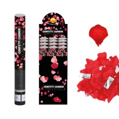 Cañon petalos de rosa rojos  50 cm-El Informal Santander