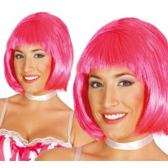 Peluca melena rosa superstar-El Informal Santander