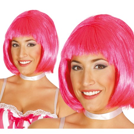Peluca melena rosa superstar-El Informal Santander
