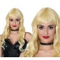 Peluca rizos rubia melena