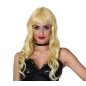 Peluca rizos rubia melena