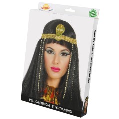 Peluca egipcia cleopatra con diadema-El Informal Santander