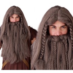 Peluca y barba vikingo-El Informal Santander