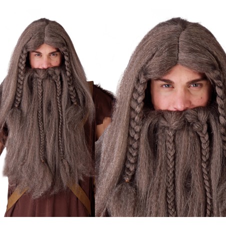 Peluca y barba vikingo-El Informal Santander