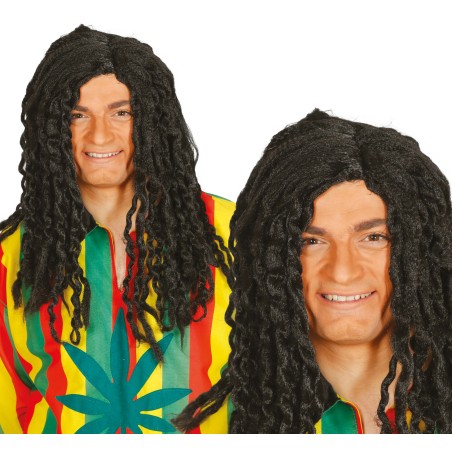 Peluca rastas negras rastafari bob jamaicano-El Informal Santander