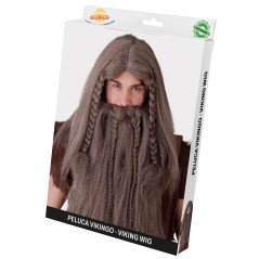 Peluca y barba vikingo
