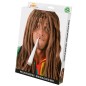Peluca rasta marron bob marley jamaicano