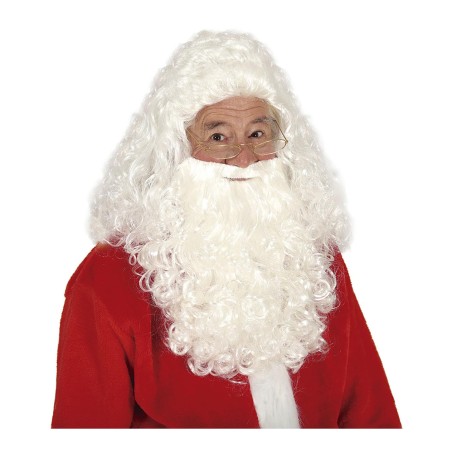 Peluca papa noel blanca rey mago melchor