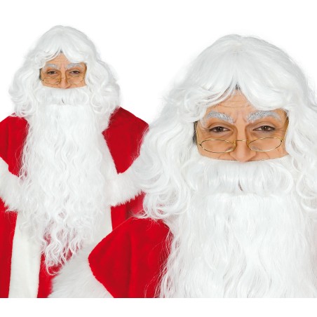 Peluca y barba papa noel extra santa claus 4977-El Informal Santander