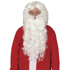 Peluca y barba papa noel extra santa claus 4977