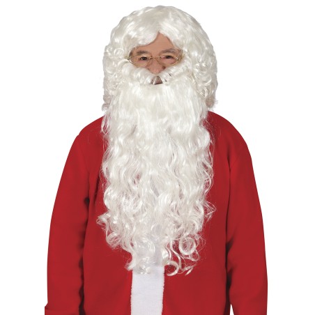 Peluca y barba papa noel extra santa claus 4977