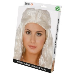 Peluca medieval druida melena blanca-El Informal Santander
