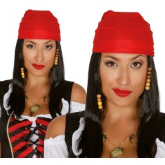 Peluca y pañuelo  pirata de los siete mares -El Informal