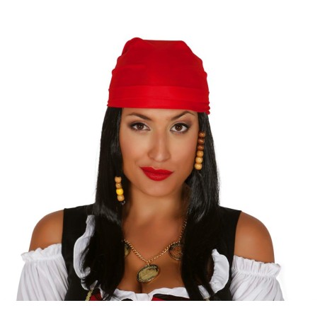 Peluca y pañuelo  pirata de los siete mares