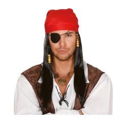 Peluca y pañuelo  pirata de los siete mares -El Informal