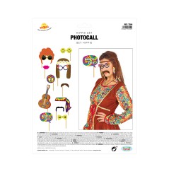 Set photocall hippie 12 piezas con palito-El Informal