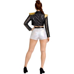 Disfraz guerrera K-pop vestido blanco talla 14-16 años