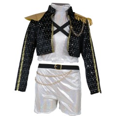 Disfraz guerrera K-pop vestido blanco talla 14-16 años