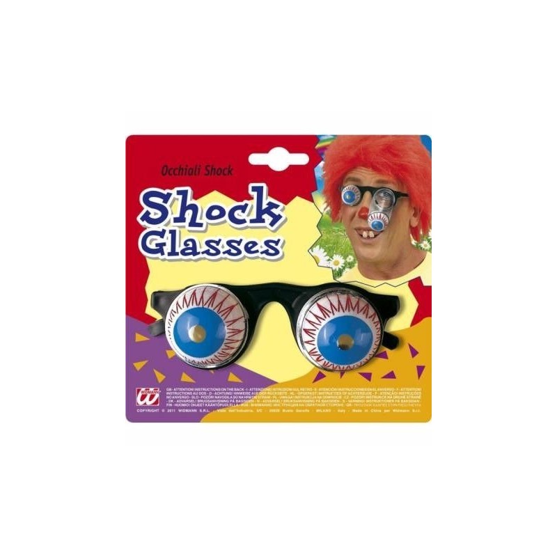 Gafas ojos saltones con muelles shock