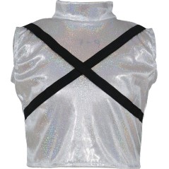 Disfraz guerrera K-pop vestido blanco talla 14-16 años