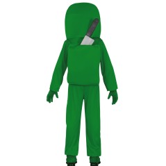 Disfraz Astronauta Among Us verde para niño . El Informal Santander